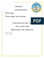 University of Garmian Civil Engineering Department Third Stage Water Supply and Sewerage