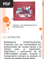 MATERIALES DENTALES Unidad 1