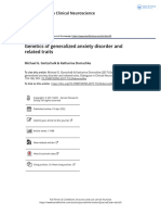 Genetics of Generalized Anxiety Disorder and Related Traits