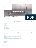 Pendulum Lab Report 2