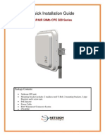 ISPAIR 54Mb CPE 500 Quick Configuration Guide