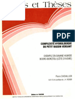 Complexité Hydrologique Du Petit Bassin Versant - Exemple en Savane Humide Booro-Borotou (Côte D'ivoire)