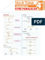 Angulos Entre Rectas Paralelas para Cuarto Grado de Secundaria 1