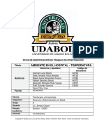 Final Monografía Medio Ambiente en El Hospital - Temperatura