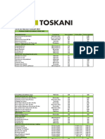 Lista de Precios Toskani 2023.