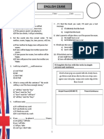 Examen de 4 y B Secundary