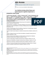 Clinical Phenotypes of Icu Delirium and Long Term Cognitive Impairmenet