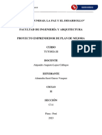 3º Indicaciones Producto #09 Informe de Proyecto