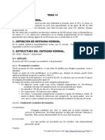 Tema 14. Sintagma Nominal. Pasado.