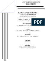 Aguirre González Luis Germán - Los Actos Procesales de Las Partes