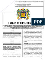 GacetaExtraordinariaN° 24 - 2022 ORDENANZA SOBRE LA GESTION INTEGRAL DEL SERVICIO DE ASEO URBANO Y DOMICILIARIO EN EL MCPIO LIB