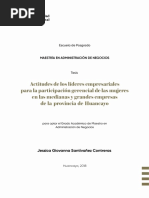 Actitudes de Los Líderes Empresariales A Mujeres Directivas - U Continental