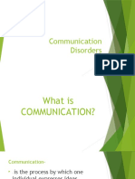 Communication Disorders