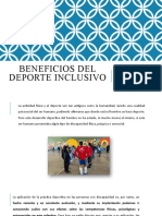 Clase Nº 3 BENEFICIOS DEL DEPORTE INCLUSIVO. Miercoles 22 de Marzo