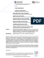 Memo Informe Comisiones