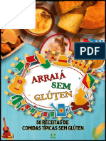 Ebook Arraia Sem Glúten 50 Receitas Típicas Sem Glúten