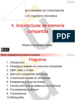 Tema 4 Arquitecturas de Memoria Compartida