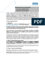 Contratos Regidos Pela CLT: Diretoria Administrativa - DIRAD Sistema FIEPA