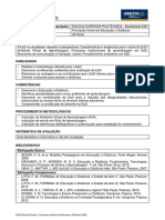 EAD Plano de Ensino Formacao Inicial em Educacao A Distancia