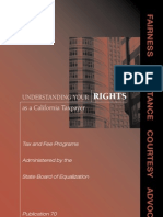 Understanding Your Rights As A California Taxpayer, Pub. 70 (Cal. BOE Sept. 2011)