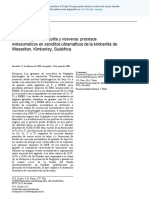 De Harzburgita A Iherzoiita Y Viceversa: Procesos Metasomáticos en Xenoiitos Uitramáficos de La Kimberiita de Wesseiton, Kimberiey, Sudáfrica