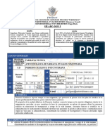 Silabo de Primeros Auxilios I A - 2do Grupo