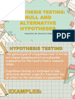 (L3.1) - Hypothesis Testing - Null and Alternative Hypotheses