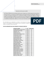 OEP 2021+2022 INSST Resolucion de 26 de Junio Aprobados Segundo Ejercicio y Convocatoria Tercer Ejercicio