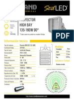 Proyector High Bay 135-160W 90°