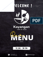 Kayangan's Menu