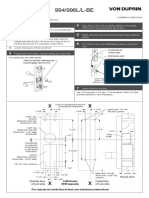 Von Duprin 994 996L L-BE Breakaway Trim For Rim and Vertical Rod Device Installation Instructions 107622