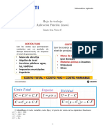 Aplicaciones Función Lineal Ingreso Costo y Utilidad