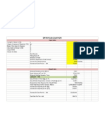 Dryer Output Calculation