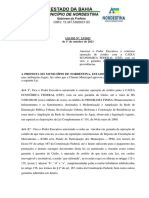 Lei #23-2021 - Autoriza o Poder Executivo A Contratar Operação de Crédito Com A CAIXA ECONOMICA FEDERAL