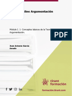 Lección 1. Conceptos Básicos de Teoría de La Argumentación. Juan Antonio García Amado