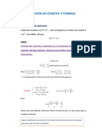 Diagonalizacion de Conicas y Formas Cuadraticas Proceso