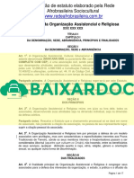 Sugestão de Estatuto Elaborado Pela Rede Afrobrasileira Sociocultural