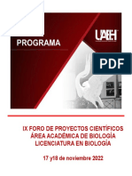 Programa Foros 2022-II