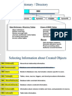 Data Dictionary / Directory Tables Views of DD/D Tables