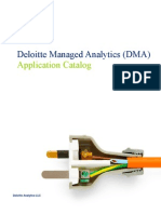 Deloitte Managed Analytics (DMA) Application Catalog