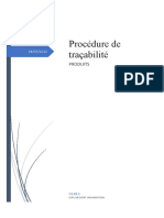 Procédure Traçabilité