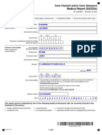 Carer Payment and - or Carer Allowance Medical Report (SA332a) For A Person - 16 Years or Over