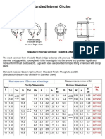 Standard Internal Circlips - DIN 472 Metric