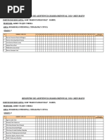 Registro de Asistencia Abril DPCC