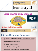 Lec. 12 Biochemistry II