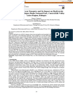 Land Use/Land Cover Dynamics and Its Impact On Biodiversity Resources in The Abijata Shalla National Park, Central Rift Valley Lakes Region, Ethiopia