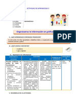 D5 A1 SESION MAT. Organizamos La Información en Gráficos de Barras