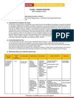 Sílabo - Primer Bimestre: Año Académico 2023