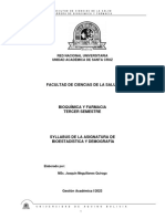 Syllabus de Bioestadistica