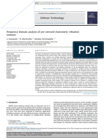 Frequency Domain Analysis of Pre-Stressed Elastomeric Vibration